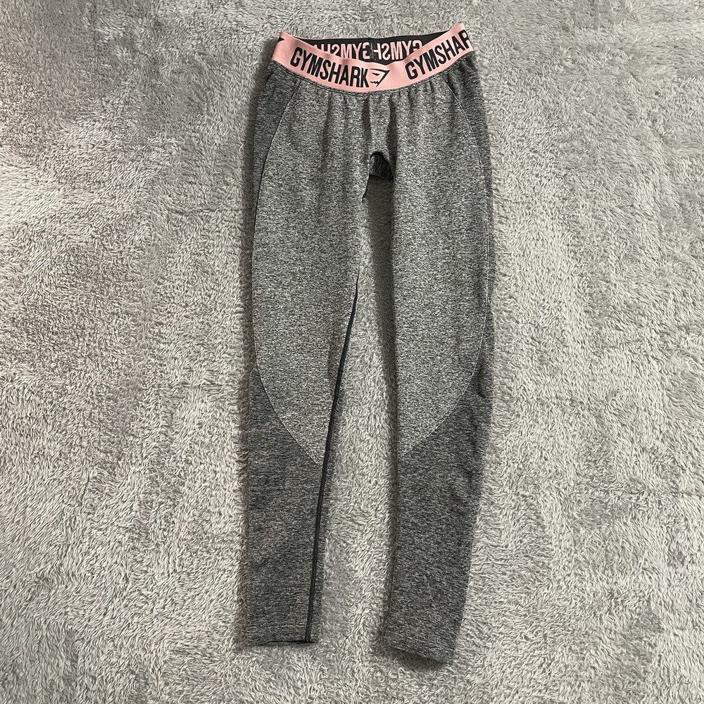 Gymshark Dry Leggings Womens Size Small Gray Marbled Athletic Yoga Workout Pants